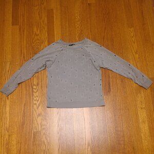 DREW Top Distressed 3/4 Sleeve Size Small